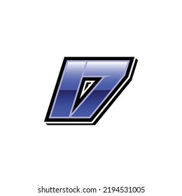 Racing Start Blue Number 17 Vector Template