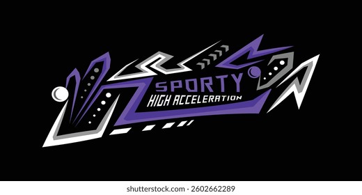 Racing sticker abstract wrap decal illustration graphic