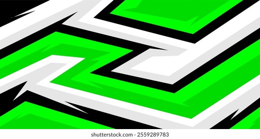 racing stripes green decals concept