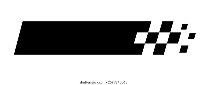 Racing stripes. Race flag. Checkered flag. Sport car decal stripes. Automotive graphics. Vector illustration	