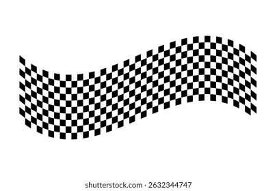 Racing stripes. Race flag. Checkered flag. Sport car decal stripes. Automotive graphics. Vector illustration