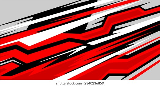 rayas de carreras rojo decalados fondo vectorial