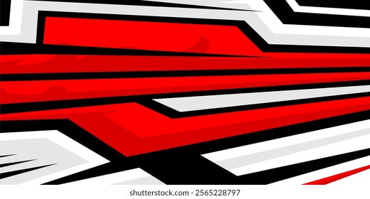 racing stripes red decals wrapping car concept background
