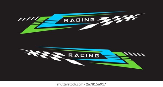 Racing stripes right and left