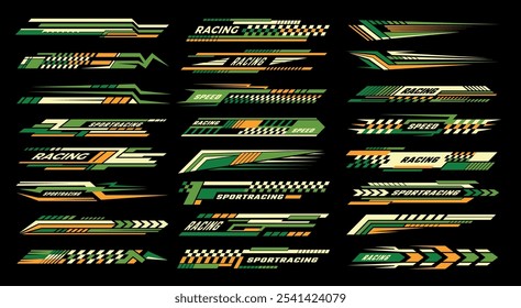 racing stripes. sport car vinyl designs templates