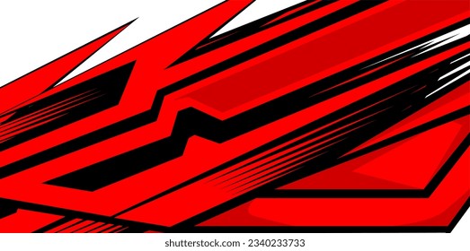 racing strips red decals vector