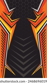 Fondo abstracto geométrico de estilo de carreras. Plantilla de tela de jersey de impresión por sublimación