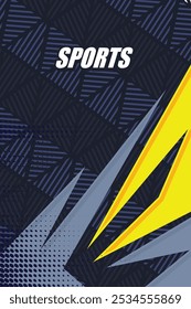 Estilo de corrida abstrato geométrico fundo Sublimação impressão jersey tecido modelo Premium