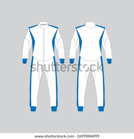 Racing Suit Blue and white