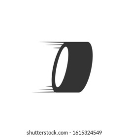 Racing symbol car tire vector icon speed