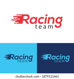 Racing team logo design vector Templet 