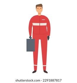 Racing team man icon cartoon vector. Race driver. Auto stop