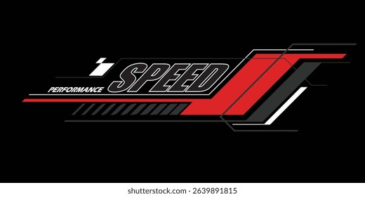 racing team trendy fashionable vector t-shirt and apparel design, typography, print, poster. Global swatches. 