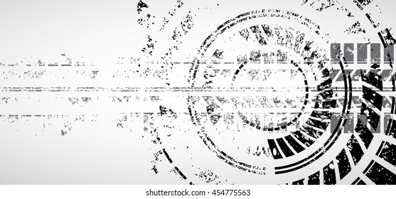 Racing tire background, vector abstraction in race car track
