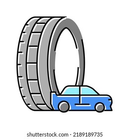 racing tires color icon vector. racing tires sign. isolated symbol illustration