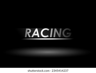 Racing track Background. Racing Checkered Flag. Car Racing Concept. Vector Illustration.