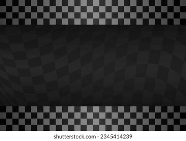 Racing track Background. Racing Checkered Flag. Car Racing Concept. Vector Illustration.