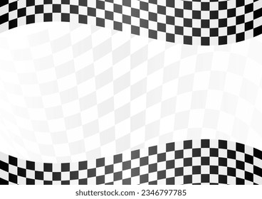 Racing track Background. Racing Checkered Flag. Car Racing Concept. Vector Illustration.