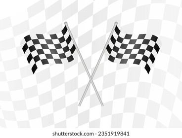 Racing track Background. Racing Checkered Flag. Car Racing Concept. Vector Illustration.