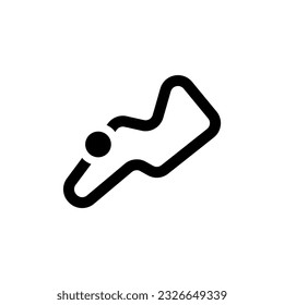 Racing track icon vector illustration graphic design