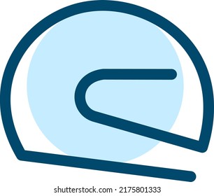 Pista de carreras, ilustración, vector sobre fondo blanco.
