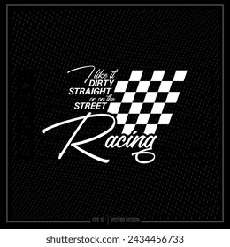 Racing, Track Packer, Race Technician, Race, Racing Emblem, Checkered Flag, Racing Flag