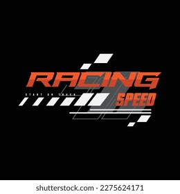 Racing t-shirt and apparel design