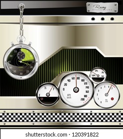 Racing urban background