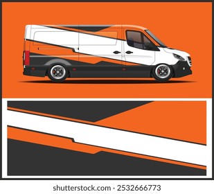 Racing van Car decal wrap design for   for Racing vehicle