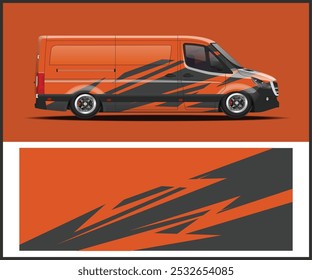 Racing van Diseño de envoltura de coche. Diseños gráficos 