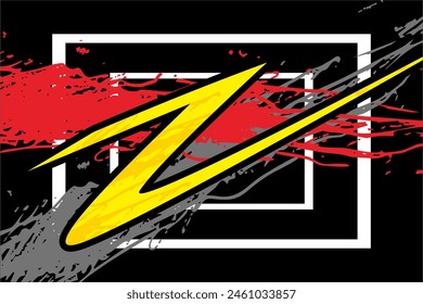 racing vector background wrapping design with unique striped patterns and splashes