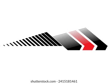 
Racing vector pattern for sports cars, motorcycles, boats, SUVs, toys, sportswear. Sticker on the car body. Sports design element. Arrow