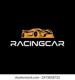 Rennfahrzeug Vektorgrafik Design für Autohändler oder Werkstatt Logo