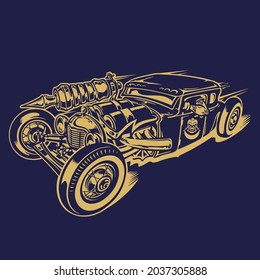
racing war and
weapon art vector illustration