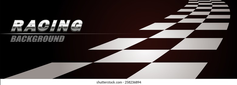 Racing way background vector