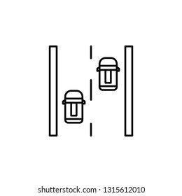 racing, way icon. Element of motor sport for mobile concept and web apps icon. Thin line icon for website design and development