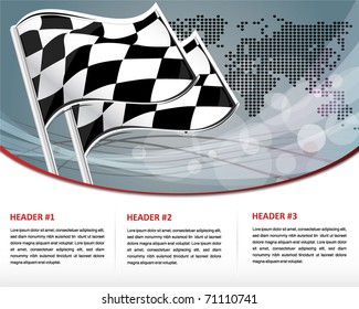racing web template
