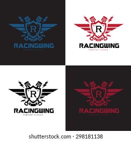 Racing Wing Automotive Car Logo Template