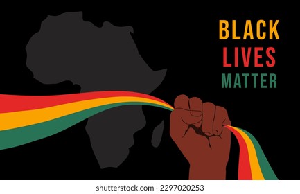 Racism, discrimination. Juneteenth emancipation. Black Lives Matter. Black History Month. Juneteenth celebration. flag

