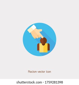Racism vector icon illustration. Ui/Ux. Premium quality.