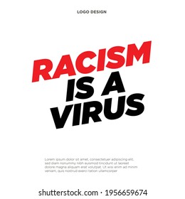 El Racismo Es Un Texto De Virus, Vector De Racismo, Fondo De Afiches De Ilustración