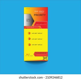Rack Card Design. Creative  Rack Design. Rack Card design Templete. 