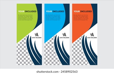Rack card design template for your business or company