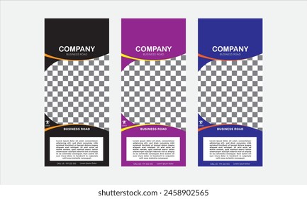 Rack card design template for your business or company