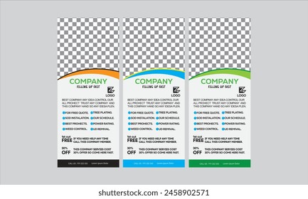 Rack card design template for your business or company