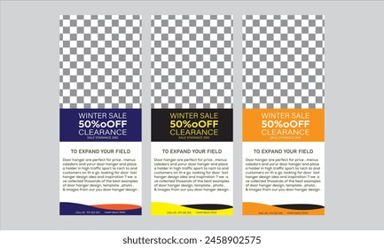 Rack card design template for your business or company