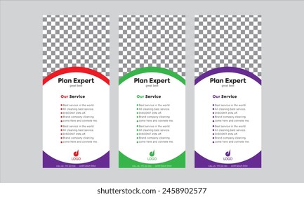 Rack card design template for your business or company