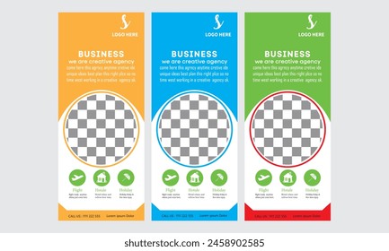 Plantilla de diseño de tarjeta para rack para su empresa o negocio