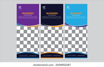 Rack card design template for your business or company