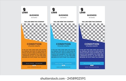Plantilla de diseño de tarjeta para rack para su empresa o negocio